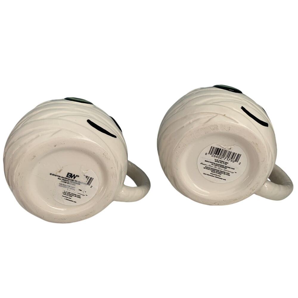 (2) Boston Warehouse 2015 Halloween MUMMY Porcelain Coffee Mug Cup New w/ Tags